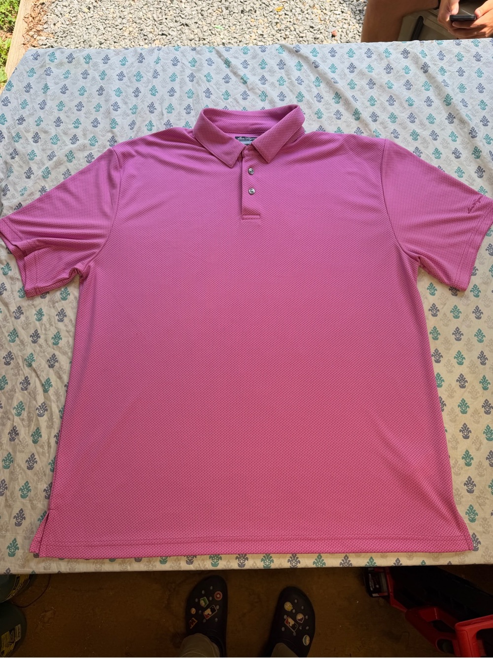 Hogan Men's Bright Pink Polo Shirt